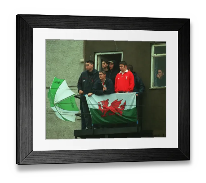Framed Print : Wales Fans Framed Print : Wales Fans