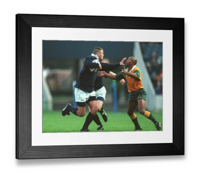 Framed Print : Eric Peter Fends Off Gregan Framed Print : Eric Peter Fends Off Gregan