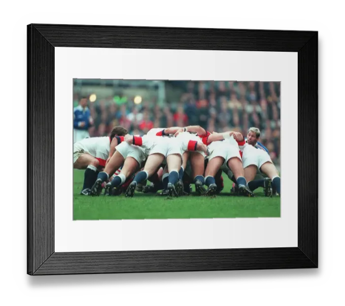 Framed Print : England Scrum Framed Print : England Scrum