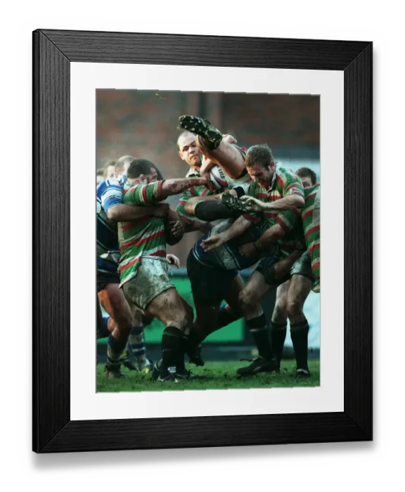 Framed Print : Richard Cockerill Is Tackled Framed Print : Richard Cockerill Is Tackled