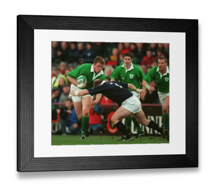 Framed Print : Simon Holmes Stops Hickie Framed Print : Simon Holmes Stops Hickie