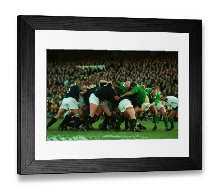 Framed Print : Scrum Down Framed Print : Scrum Down