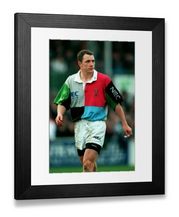 Framed Print : Rob Liley Harlequins Rugby Union 11 March 1998 Date: 11 March 1998