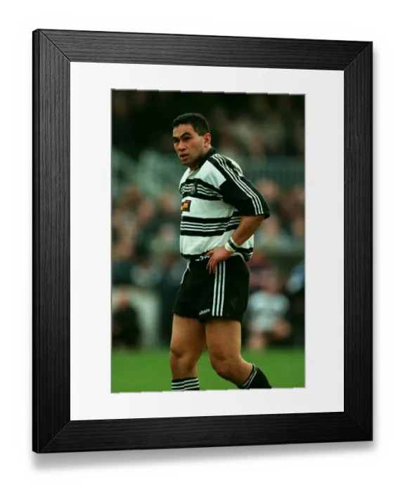 Framed Print : Pat Lam Newcastle Falcons Rugby Union 11 March 1998 Date: 11 March 1998