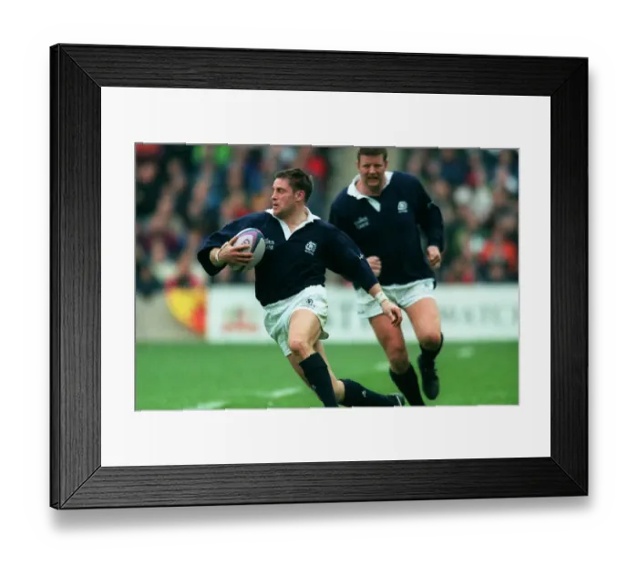 Framed Print : Alan Tait Scotland and Newcastle Rugby Union 23 March 1998 Date: 23 March 1998 Framed Print : Alan Tait Scotland and Newcastle Rugby Union 23 March 1998 Date: 23 March 1998