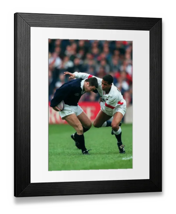 Framed Print : Lee Tackled By Guscott Framed Print : Lee Tackled By Guscott