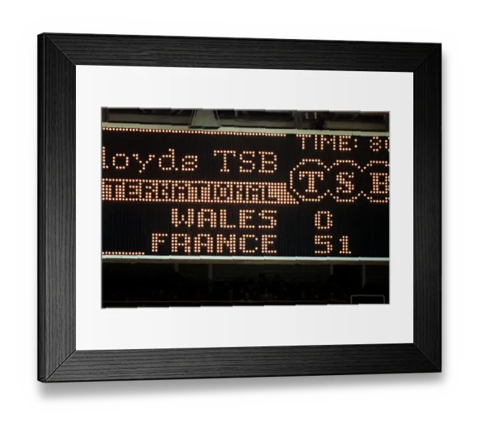 Framed Print : Final Scoreboard Framed Print : Final Scoreboard