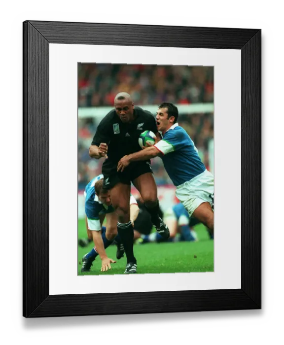 Framed Print : Jonah Lomu & Christian Stoica Framed Print : Jonah Lomu & Christian Stoica