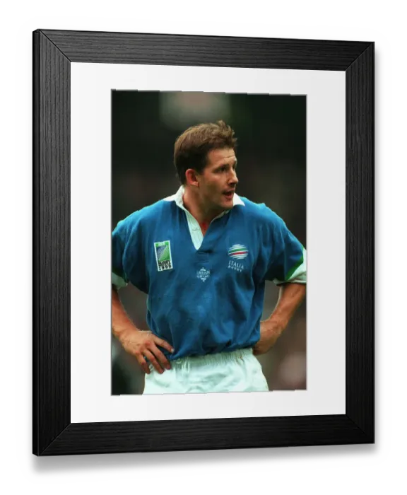 Framed Print : Matt Pini Italy Rugby Union 14 October 1999 Date: 14 October 1999 Framed Print : Matt Pini Italy Rugby Union 14 October 1999 Date: 14 October 1999