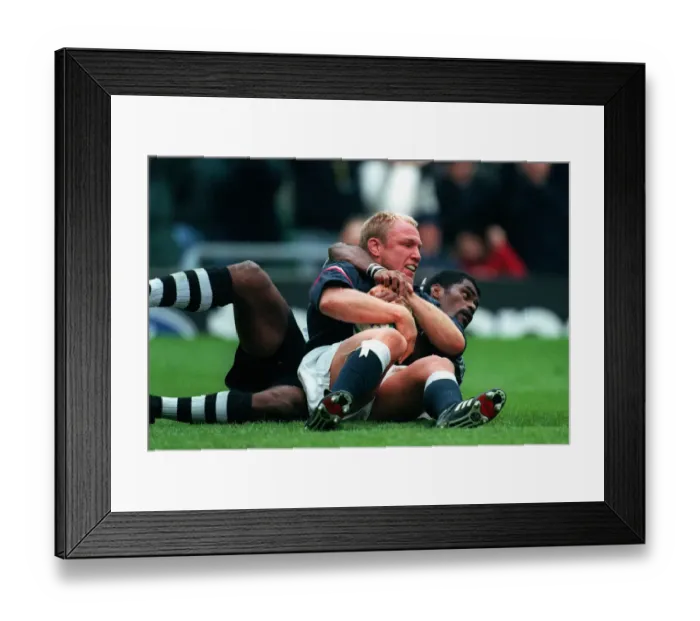 Framed Print : Neil Back & Waisake Sotutu Framed Print : Neil Back & Waisake Sotutu