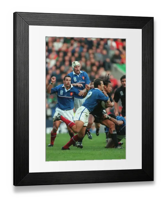 Framed Print : Tana Umaga & Fabien Galthie Framed Print : Tana Umaga & Fabien Galthie