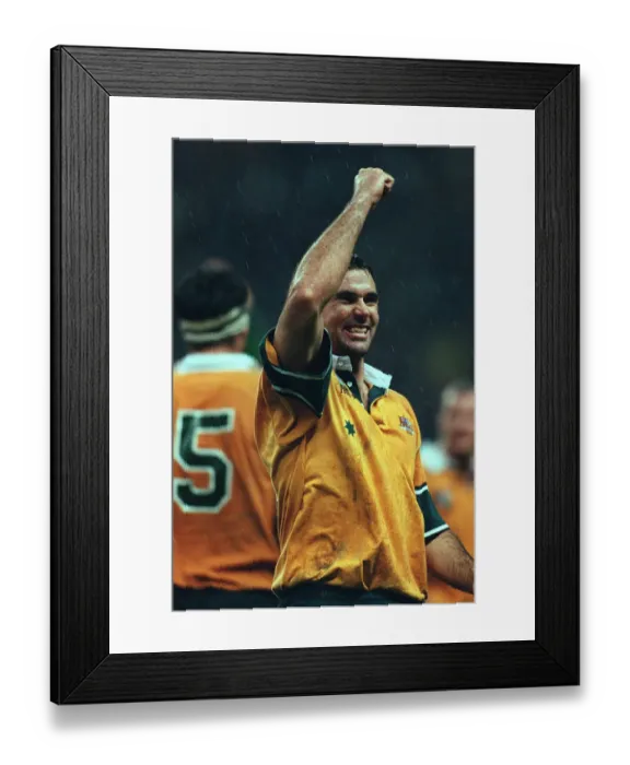 Framed Print : Joe Roff Celebrates Framed Print : Joe Roff Celebrates