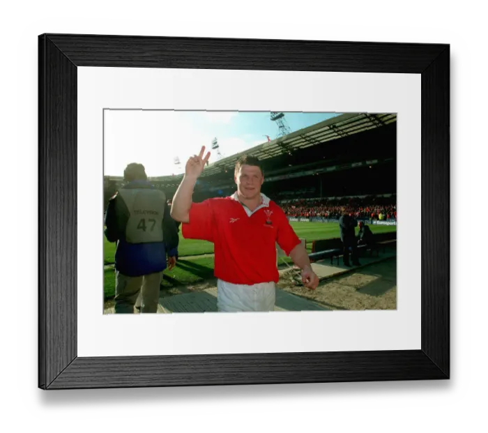 Framed Print : Scott Gibbs Celebrates Victory