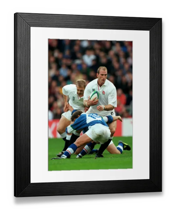 Framed Print : Lawrence Dallaglio, Dominguez Framed Print : Lawrence Dallaglio, Dominguez