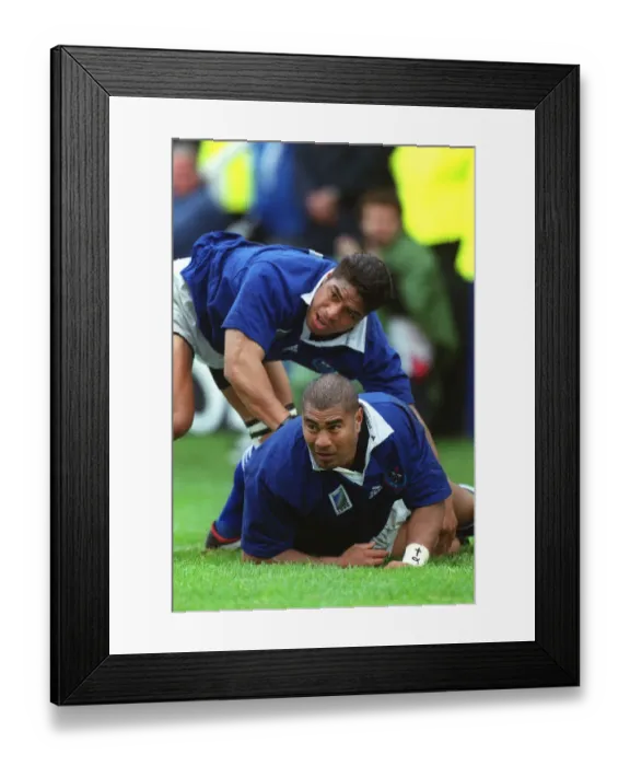 Framed Print : Va Aiga Tuigamala & Sene Taala Framed Print : Va Aiga Tuigamala & Sene Taala