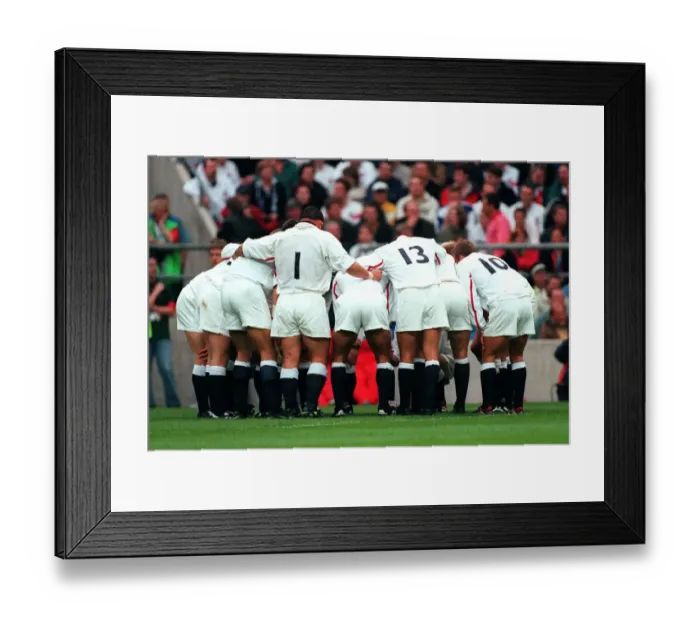 Framed Print : England Team Talk Framed Print : England Team Talk
