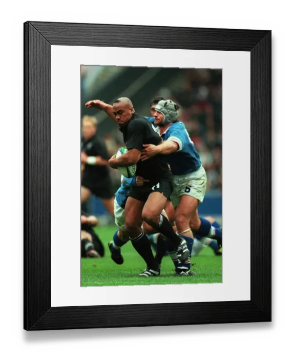 Framed Print : Jonah Lomu & Giovanelli Framed Print : Jonah Lomu & Giovanelli