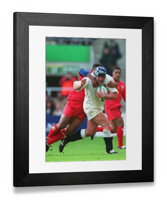 Framed Print : Phil Vickery & Isi Tapueluelu Framed Print : Phil Vickery & Isi Tapueluelu