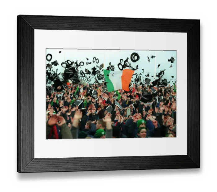 Framed Print : Ireland Fans Do Mexican Wave Framed Print : Ireland Fans Do Mexican Wave
