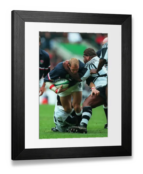 Framed Print : Lawrence Dallaglio & Veitayaki Framed Print : Lawrence Dallaglio & Veitayaki