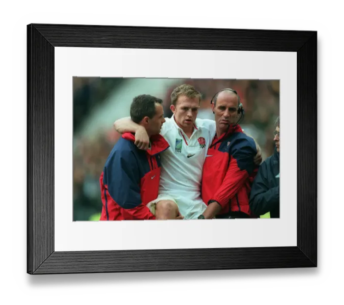 Framed Print : Matt Dawson Is Carried Off Framed Print : Matt Dawson Is Carried Off