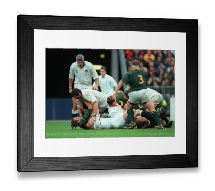 Framed Print : Martin Johnson & Robbie Fleck Framed Print : Martin Johnson & Robbie Fleck