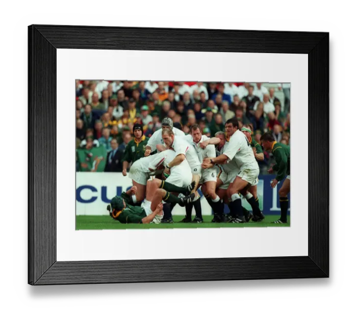 Framed Print : Dallaglio & England Pack Framed Print : Dallaglio & England Pack