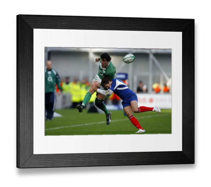 Framed Print : Shane Horgan & Vincent Clerc