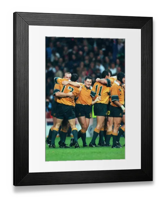 Framed Print : Australia Players Celebrate Framed Print : Australia Players Celebrate