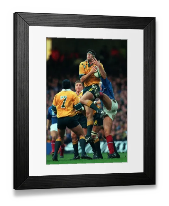 Framed Print : John Eales & Abdelatif Benazzi Framed Print : John Eales & Abdelatif Benazzi
