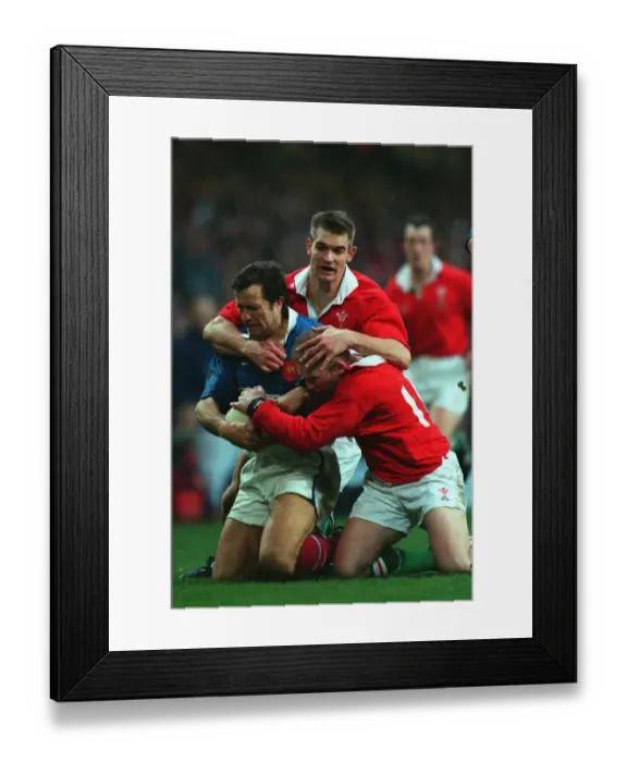 Framed Print : Fabien Galthie, James & Jenkins Framed Print : Fabien Galthie, James & Jenkins