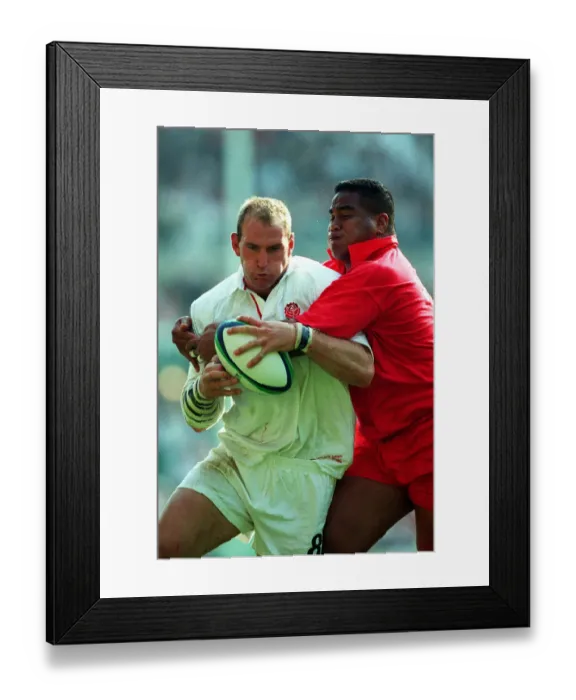 Framed Print : Lawrence Dallaglio & Vunipola Framed Print : Lawrence Dallaglio & Vunipola