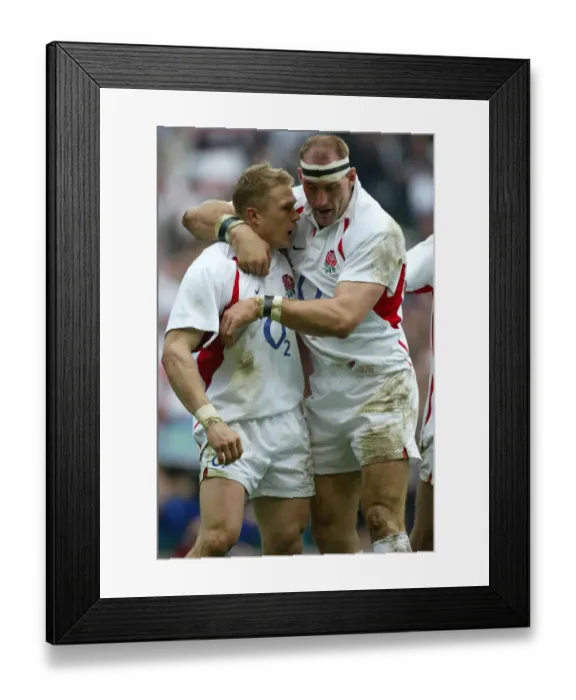Framed Print : Josh Lewsey, Lawrence Dallaglio Framed Print : Josh Lewsey, Lawrence Dallaglio