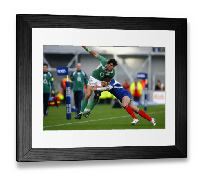 Framed Print : Shane Horgan & Vincent Clerc Framed Print : Shane Horgan & Vincent Clerc