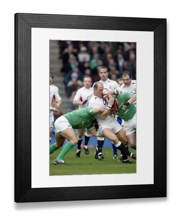 Framed Print : Lawrence Dallaglio & Shane Horgan Framed Print : Lawrence Dallaglio & Shane Horgan