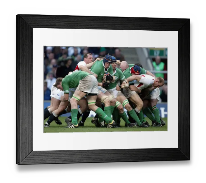 Framed Print : Paul O Connell Pushes Foward