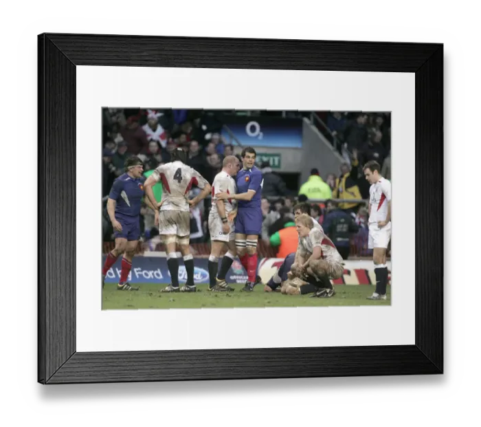 Framed Print : Players At Final Whistle