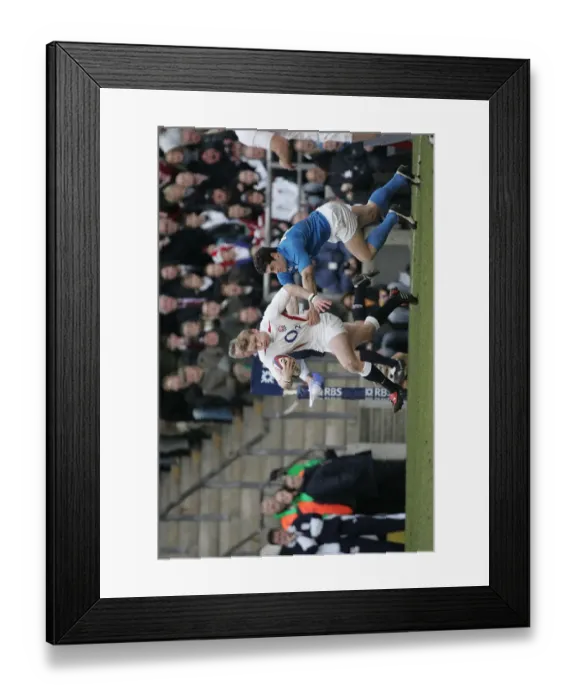 Framed Print : Iain Balshaw & Andrea Masi Framed Print : Iain Balshaw & Andrea Masi