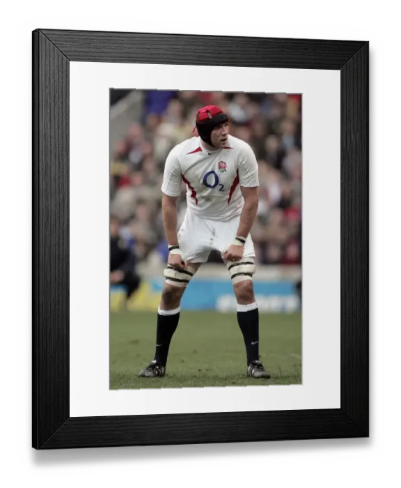 Framed Print : Ben Kay England and Leicester Tigers Rugby Union England V Italy Twickenham London