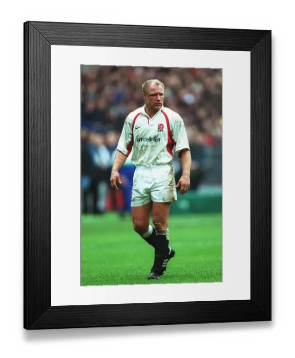 Framed Print : Neil Back England and Leicester Tigers Rugby Union France V England Paris