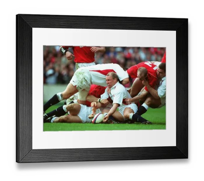 Framed Print : Neil Back In Action Framed Print : Neil Back In Action