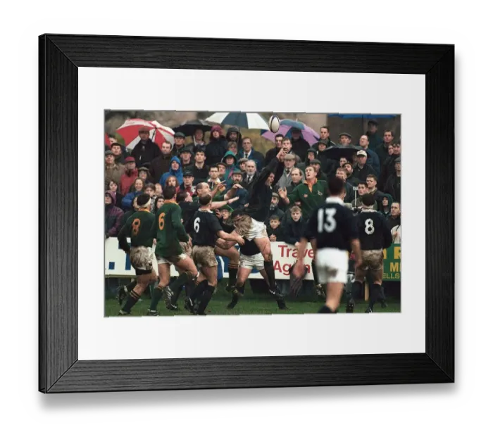 Framed Print : Scotland Line Out Framed Print : Scotland Line Out