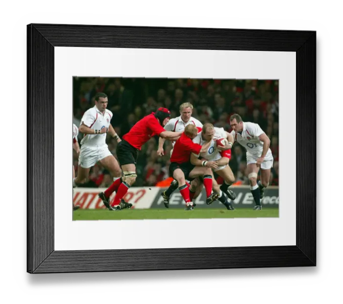 Framed Print : Lawrence Dallaglio & Williams Framed Print : Lawrence Dallaglio & Williams
