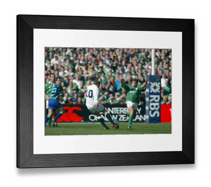 Framed Print : Jonny Wilkinson Drop Goal Framed Print : Jonny Wilkinson Drop Goal