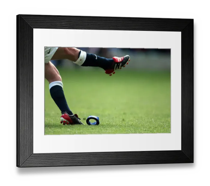 Framed Print : The Kick Rugby Player Kicks Ball England V Barbarians Twickenham, London 25 May 2003 Date Framed Print : The Kick Rugby Player Kicks Ball England V Barbarians Twickenham, London 25 May 2003 Date