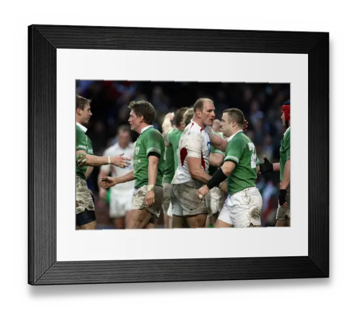 Framed Print : Lawrence Dallaglio & Kevin Maggs Framed Print : Lawrence Dallaglio & Kevin Maggs