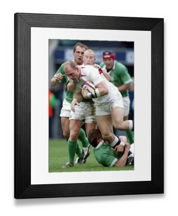 Framed Print : Lawrence Dallaglio, Stringer & O Kelly