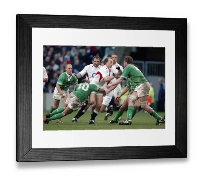 Framed Print : Matt Dawson & Ronan O Gara Framed Print : Matt Dawson & Ronan O Gara
