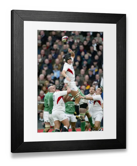 Framed Print : Ben Kay Wins Line Out Framed Print : Ben Kay Wins Line Out