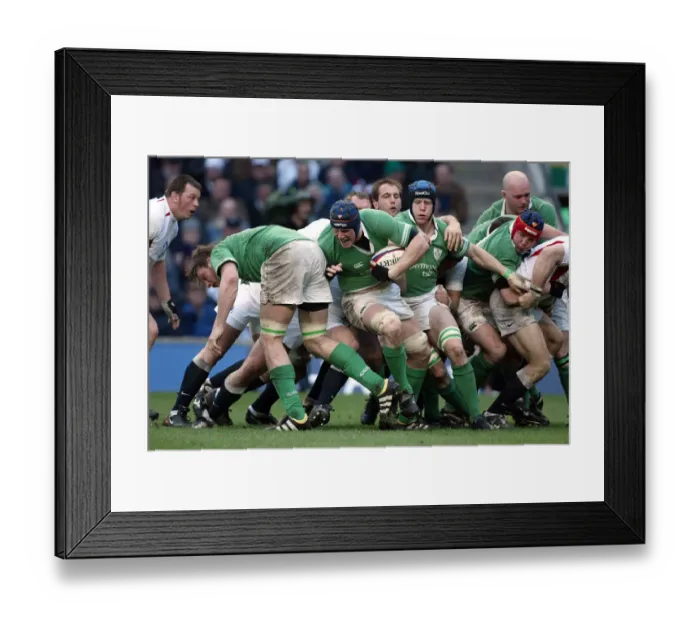 Framed Print : Paul O Connell Pushes Foward Framed Print : Paul O Connell Pushes Foward